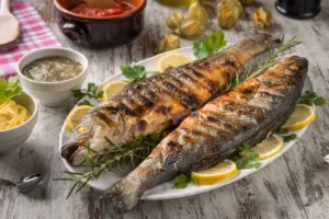 grilled seabass