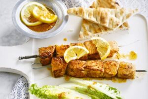 fish on skewer